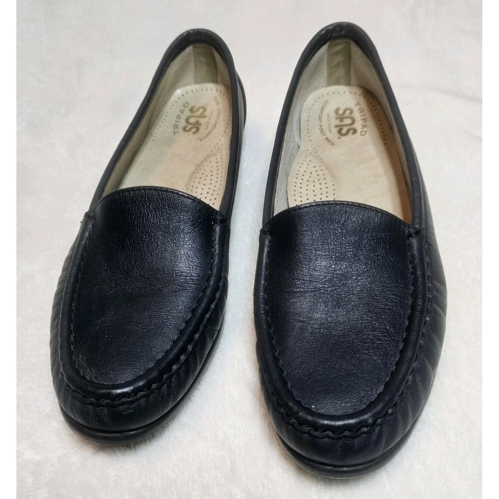 SAS Women's Simplify Tripad Comfort Foot Bed Loafer Women's Size 8.5 M Navy Blue